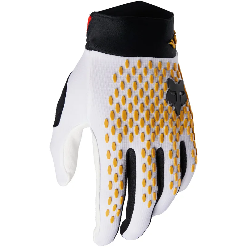 Fox Defend Race MTB Gloves in White